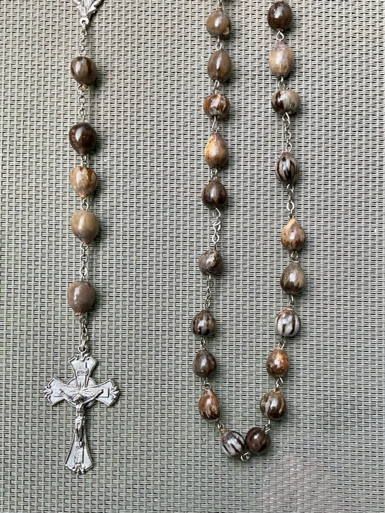 Unbranded Other - Unique Large 24” Job’s Tears Seed Bead Rosary Incredible Colors Sustainable